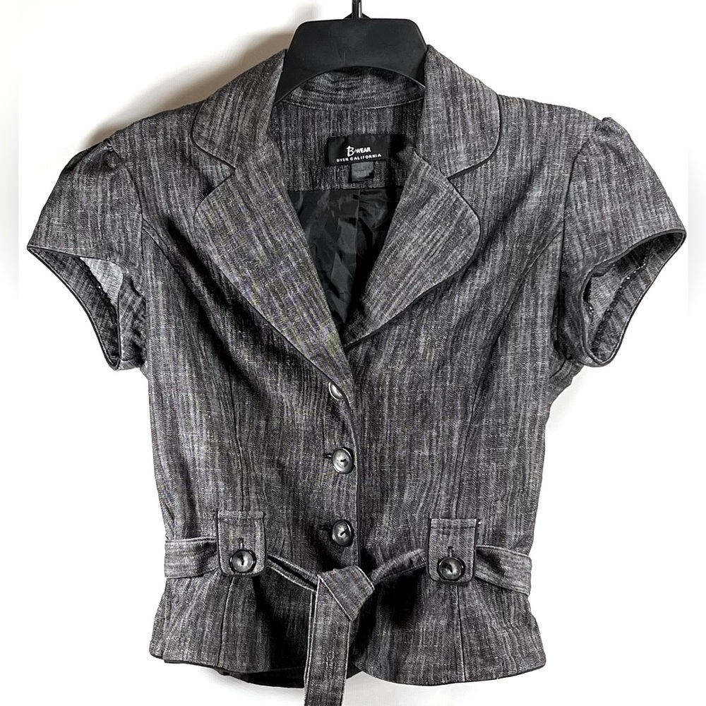 🌺B-WEAR BYER CALIFORNIA Vintage 1990’s Tailored Short Sleeve Blazer🌸 - Picture 4 of 14